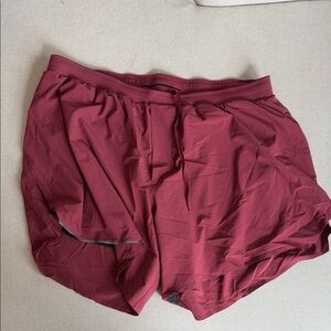 Lululemon Red Athletic Shorts